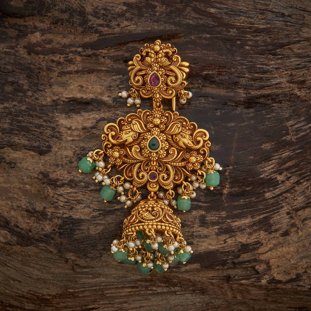 Kushal'S Fashion Jewellery Plated Ethnic Antique Hair Brooch -185159 : 442015