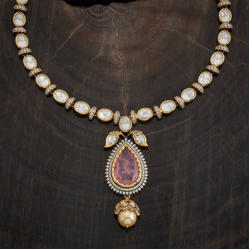 Kushal'S Fashion Jewellery Victorian-Plated Ethnic Kundan Jewellery Set-173036 : 415215