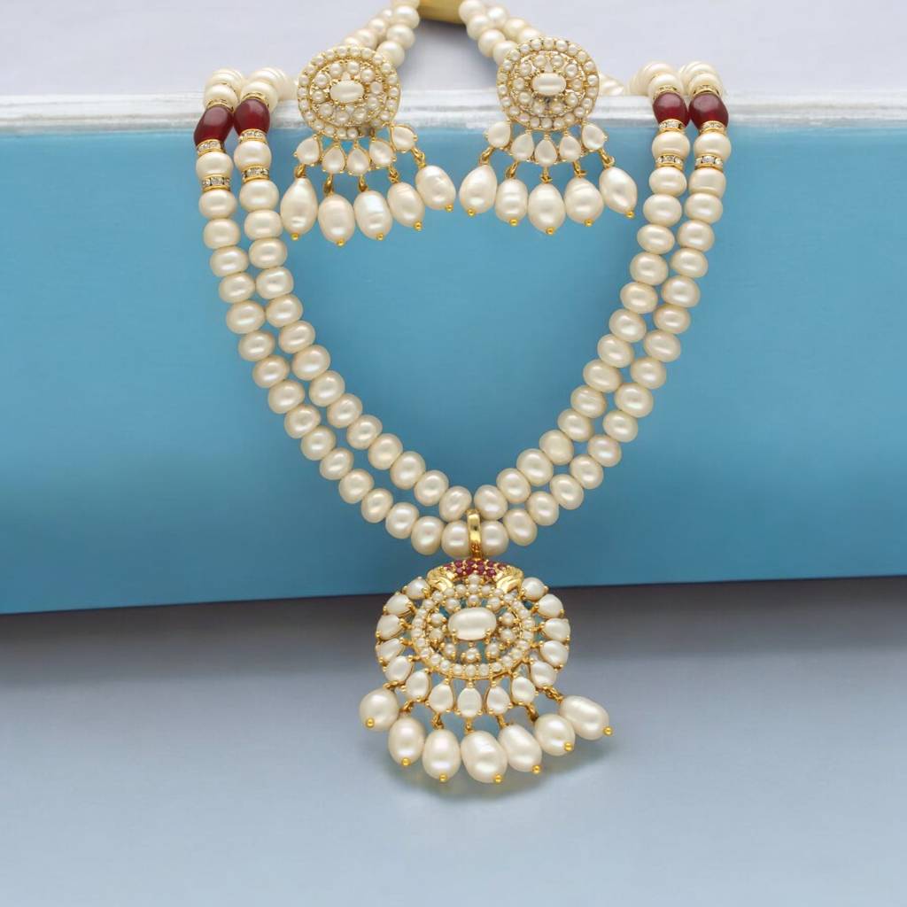 Charish Pearl Necklace Set : JPSEP-24-013