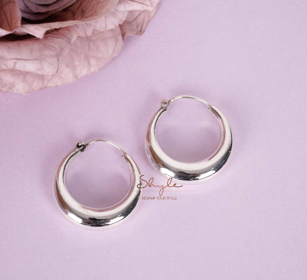 Adya Fine Medium Timeless Hoops : SE342-2-1