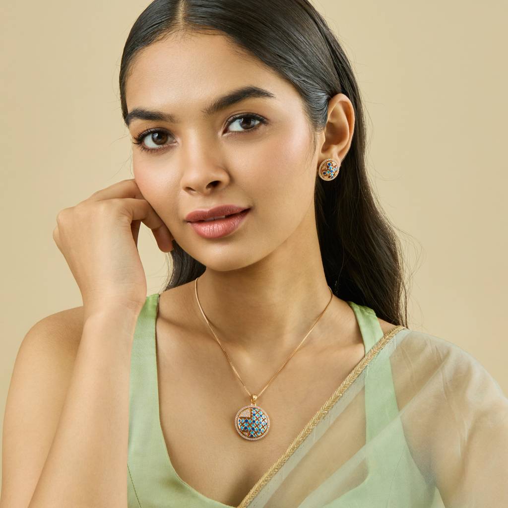 Party Zircon Pendant Set-182629 : 447676