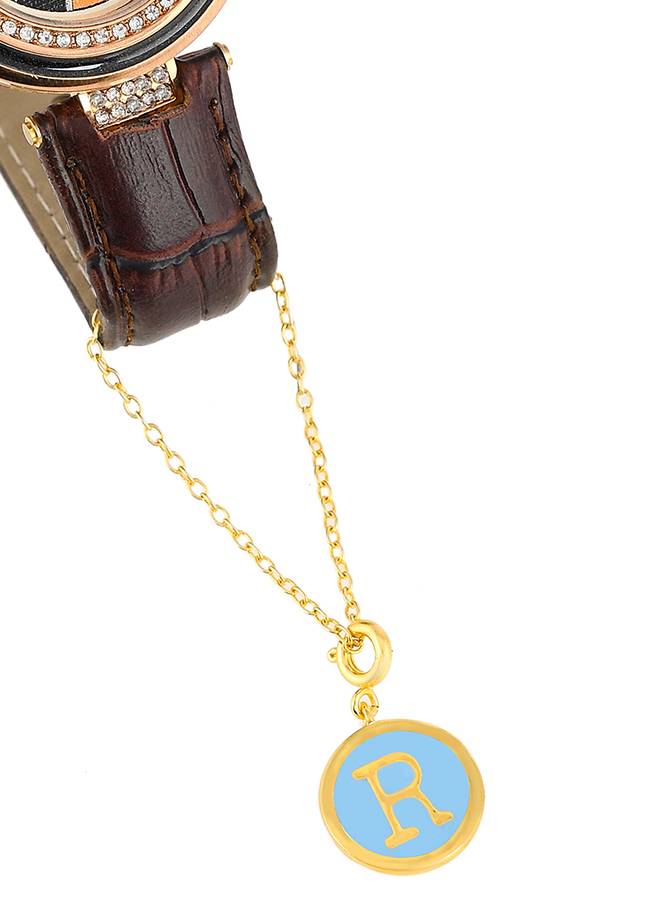Valentine'S Day Collection Alphabet Blue Enamel Charm : 8905124491746