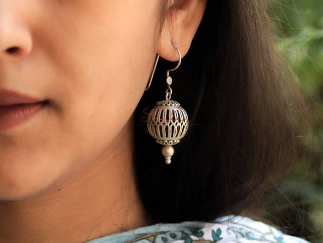 Mizoya Intricate Gada Earrings : SE5017-1-2-1-1