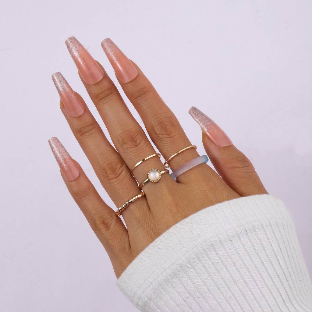 Set Of 5 Rain & Sunshine Rings : RC52865