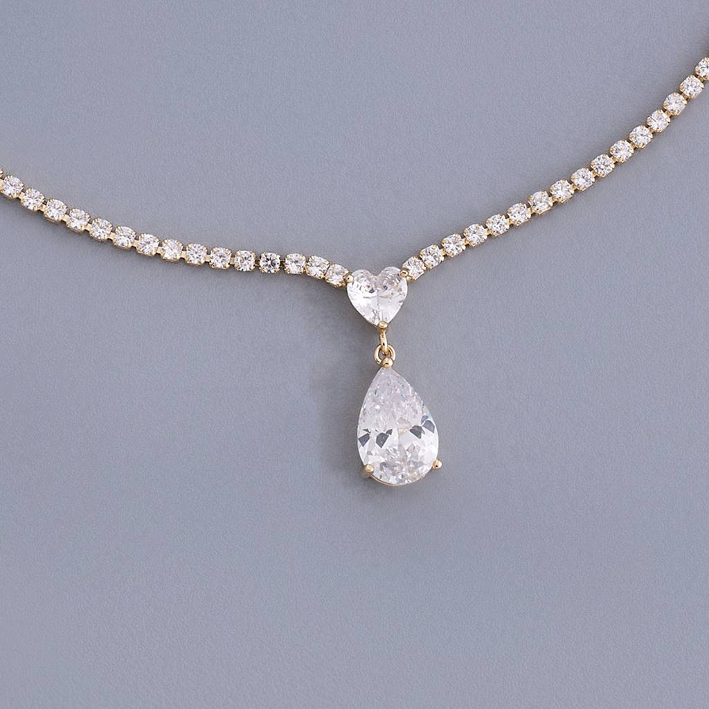 Kushal'S Fashion Jewellery -Plated Party Trendy Zircon Necklace -167080 : 441661