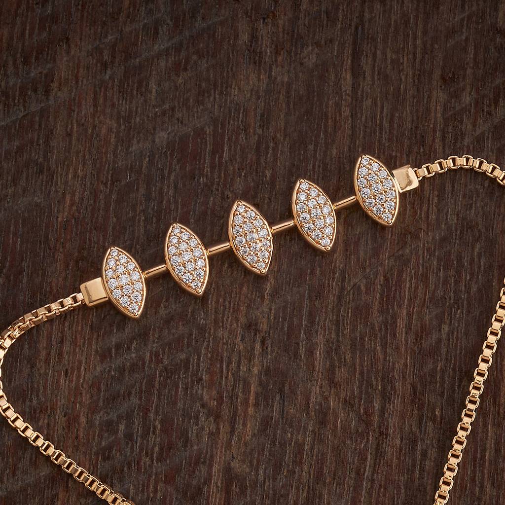 Kushal'S Fashion Jewellery Plated Party Zircon Bracelet-182258 : 435353