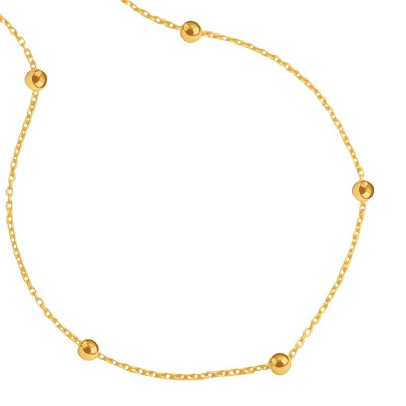 Trisu 925 Sterling Silver Gold-Plated Hope Chain : TSCH-HOP-18-18G-5108