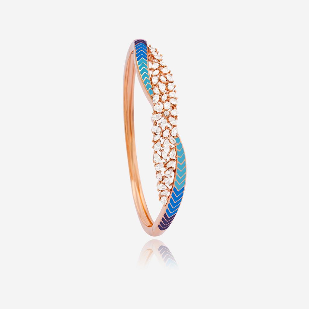 Kushal'S Fashion Jewellery Zircon Kada -169686 : 412373