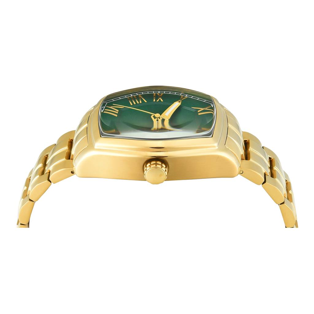 Timex Signio Tonneau 38Mm Green Dial Analog Men Watch - Tweg25905 : TWEG25905