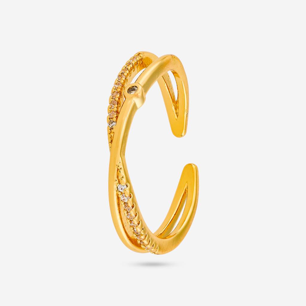 Kushal'S Fashion Jewellery -Plated Party Trendy Zircon Finger Ring -192421 : 455131