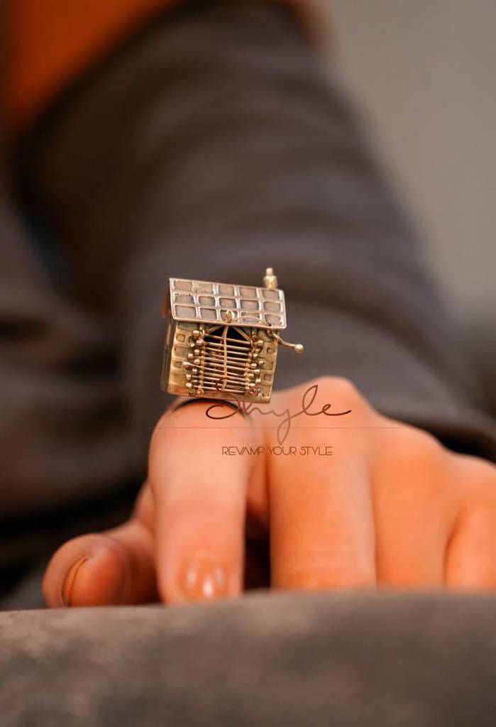 Qurbat Statement Vintage Inspired Hut Ring : SR2019