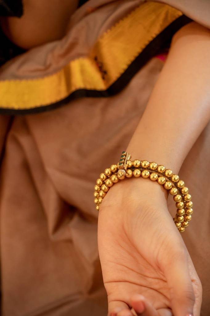 Tattva Ball Cluster Gold Classic Kada : SK30024-2-2