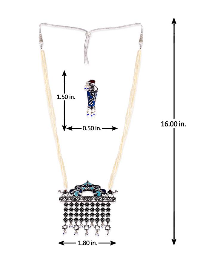 Arabian Nights Antique Round Brass Jewellery Set : 8905124423853