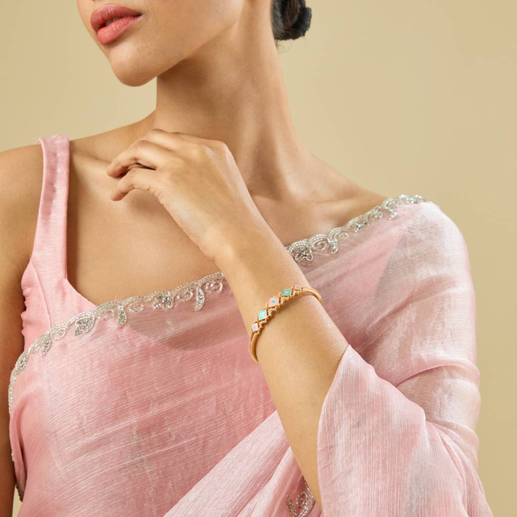 Kushal'S Fashion Jewellery Multi Plated Party Zircon Kada-182276 : 444927
