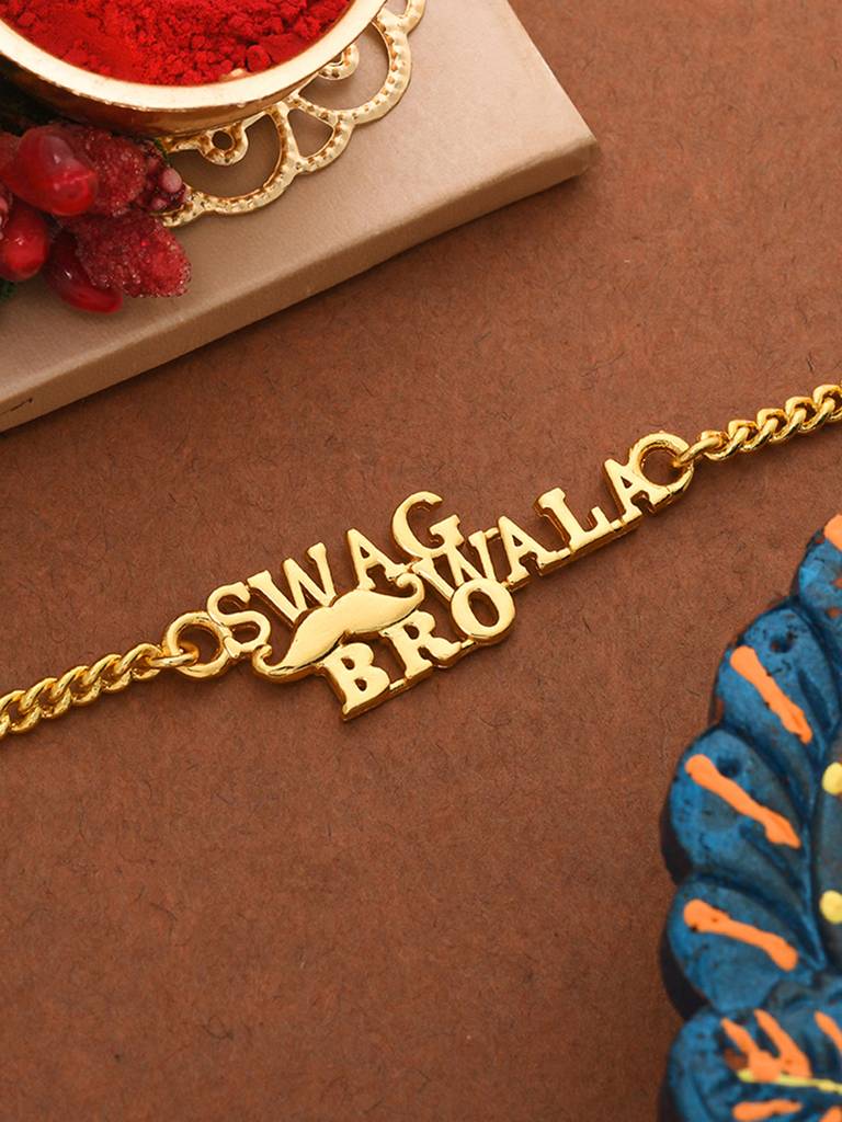 Swag Wala Bro Bracelet Style Rakhi : 8905124463828