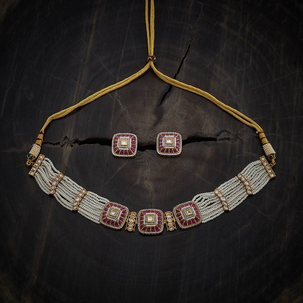 Kushal'S Fashion Jewellery Victorian-Plated Ethnic Kundan Jewellery Set -170500 : 410497