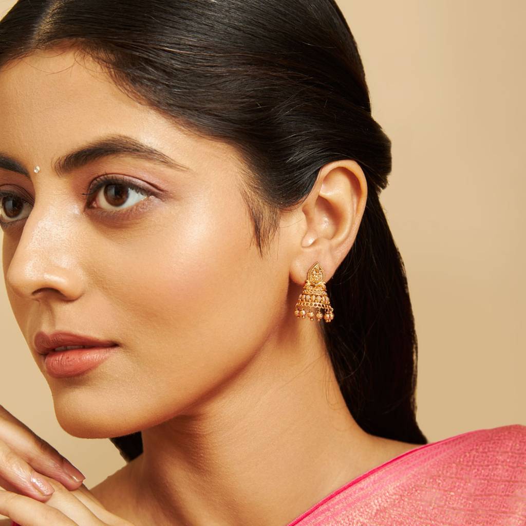 Kushal'S Fashion Jewellery Gold-Plated Casual Wear Antique Earring-172285 : 411893