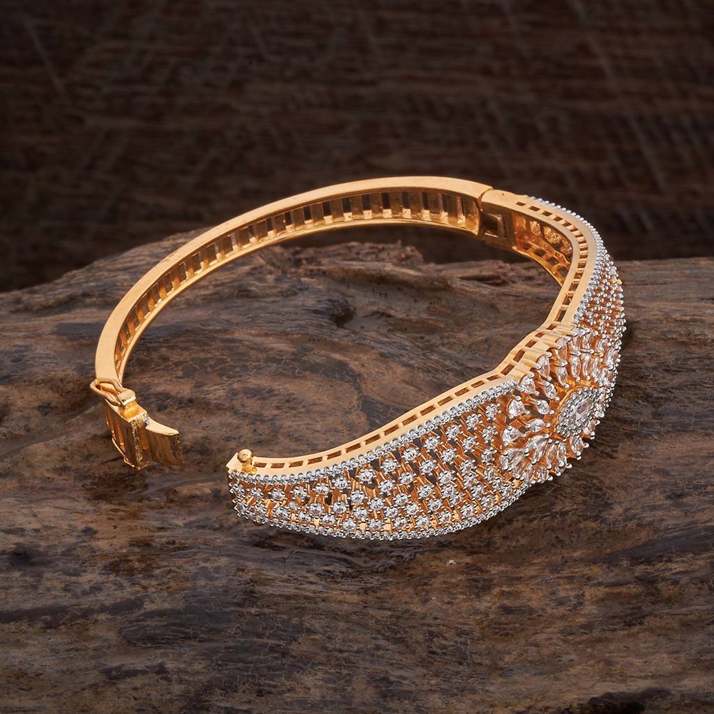 Kushal'S Fashion Jewellery  Plated Party Zircon Kada-178474 : 427456