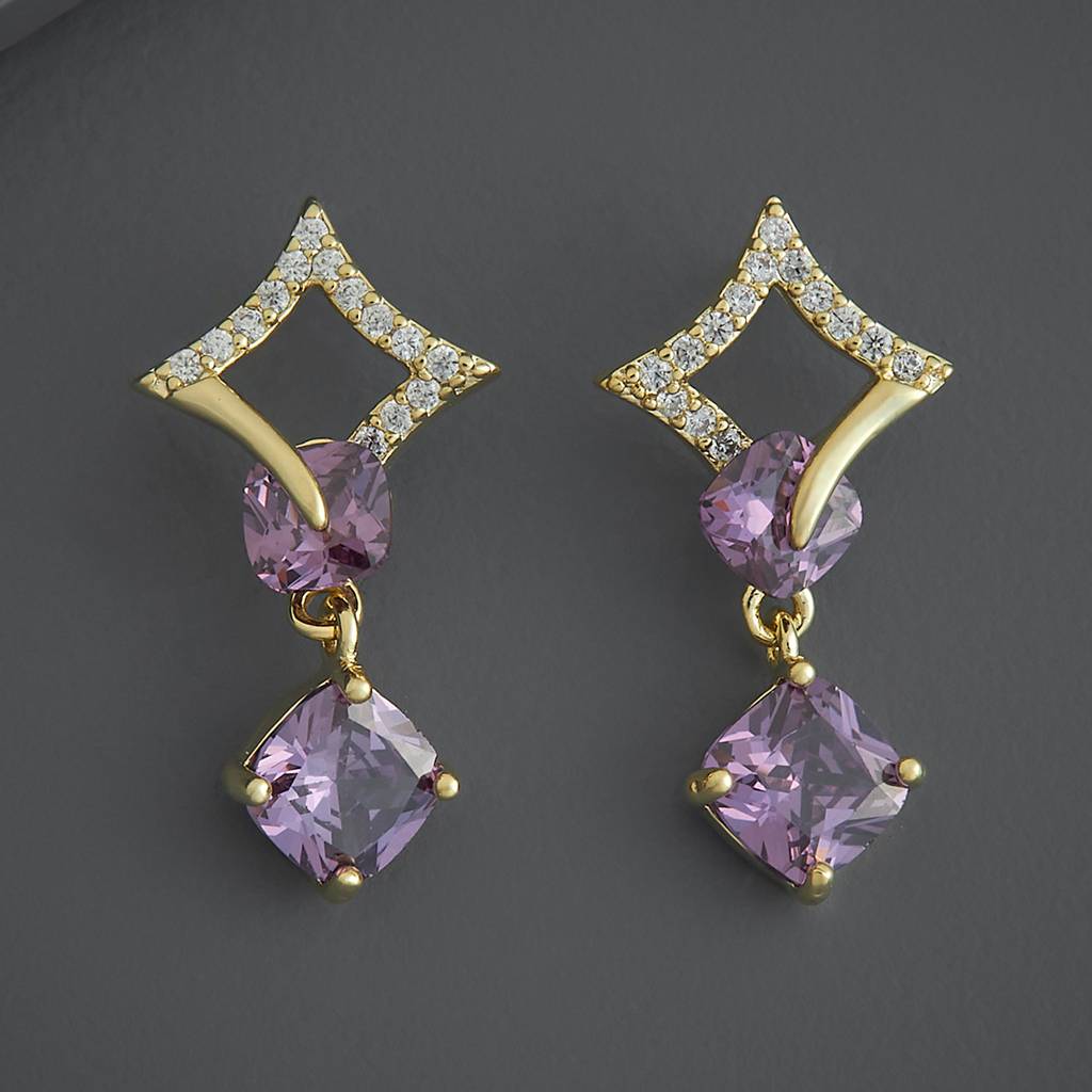 Kushal'S Fashion Jewellery Party Zircon Drop Earrings-185963 : 443502