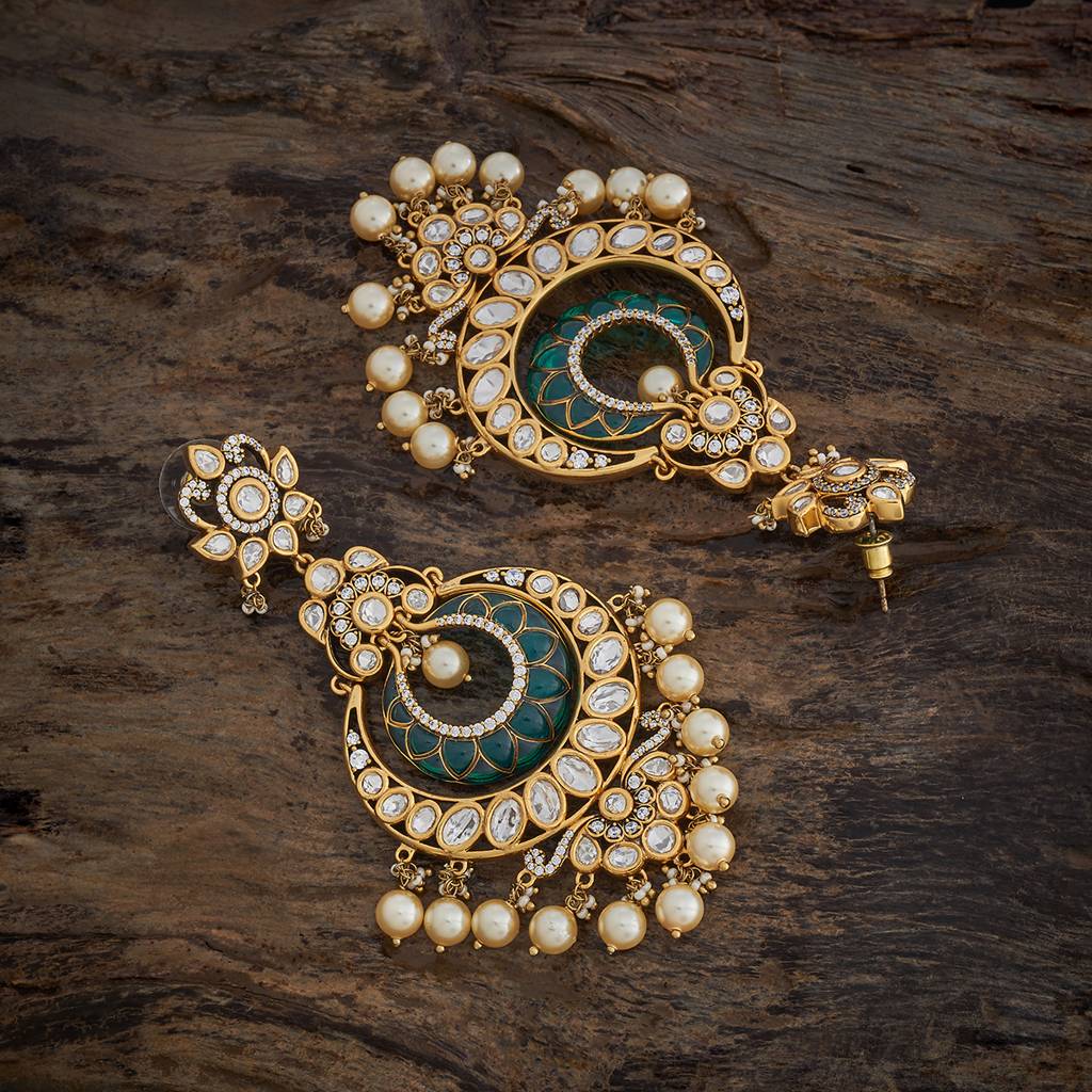 Ethnic Kundan Drops-178318 : 426883