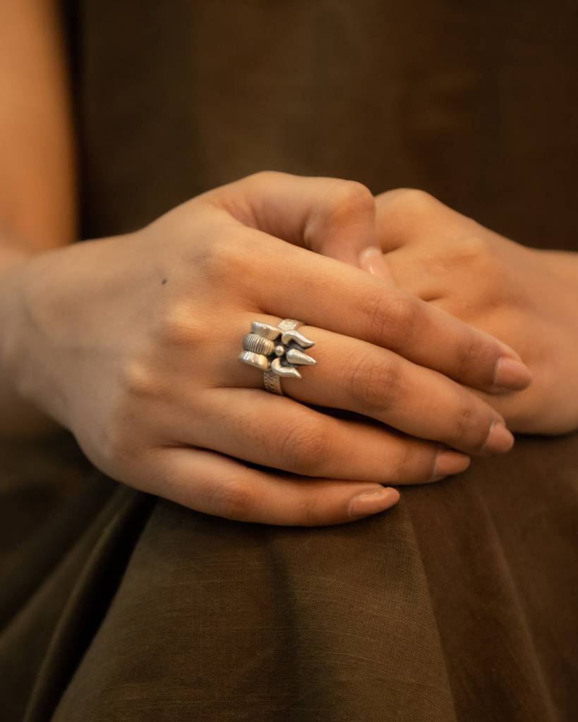 Moh Shiva Damru Ring : SR132