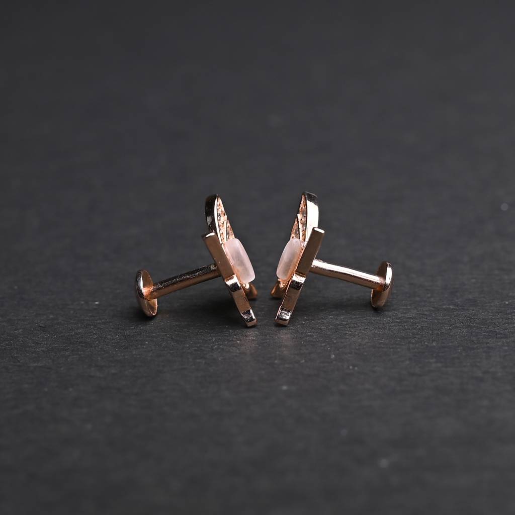 Blush Butterfly Shine Studs : SKU1017