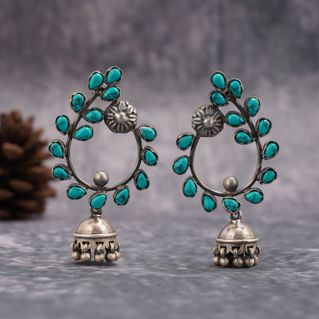 Turquoise Fusion Earrings : SSE747