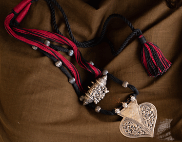 Mizoya Chitai Paan Ghughri Layered Classic Necklace : SE603-1-1-2-1-1-1-1-1-1