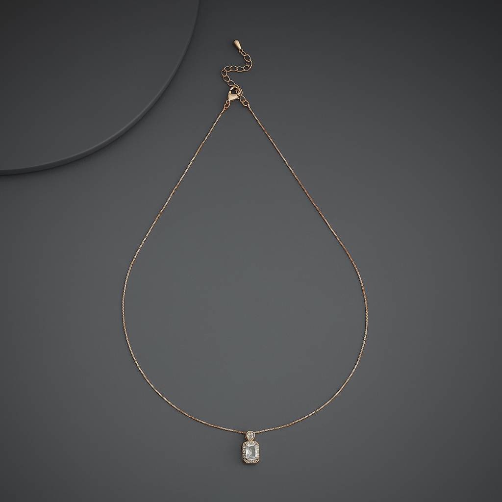 Kushal'S Fashion Jewellery  Plated Party Trendy Zircon Necklace-187045 : 445786