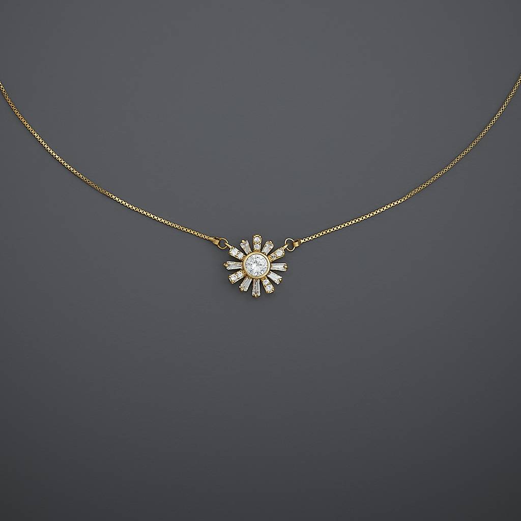 Kushal'S Fashion Jewellery White Gold-Plated Party Trendy Zircon Jewellery Set-186647 : 445084