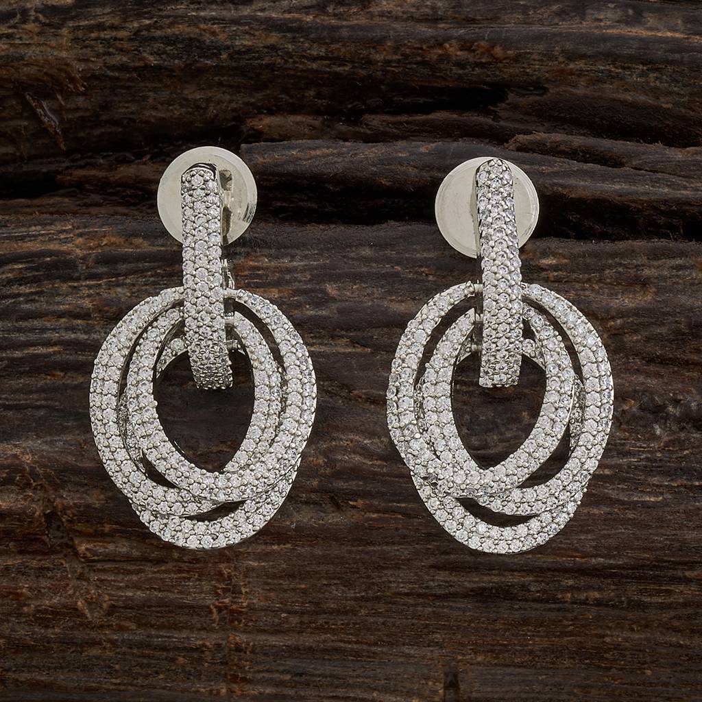 Kushal'S Fashion Jewellery Plated Party Zircon Drop Earrings-161791 : 398564