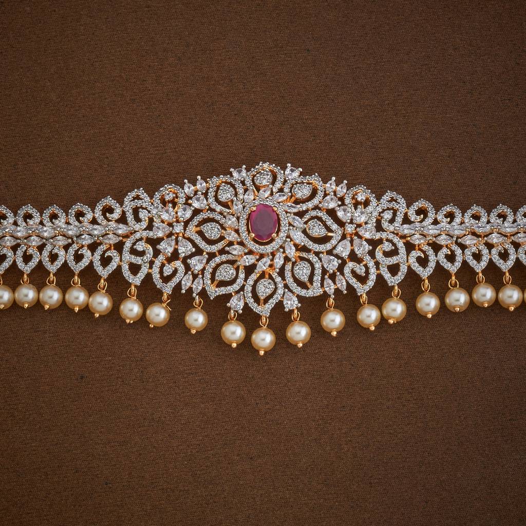 Kushal'S Fashion Jewellery -Plated Party Zircon Belt-185571 : 442618