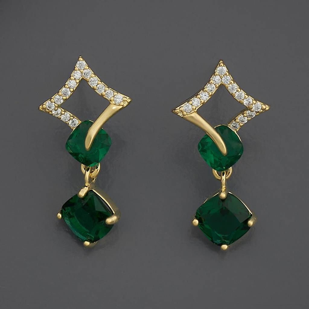 Kushal'S Fashion Jewellery Party Zircon Drop Earrings-185963 : 443497