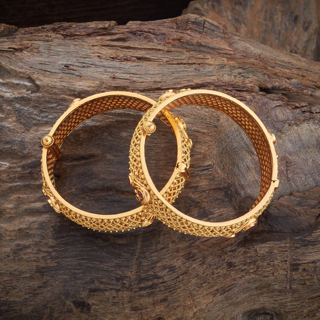 Kushal'S Fashion Jewellery Plated Ethnic Antique Bangle-167505 : 405903