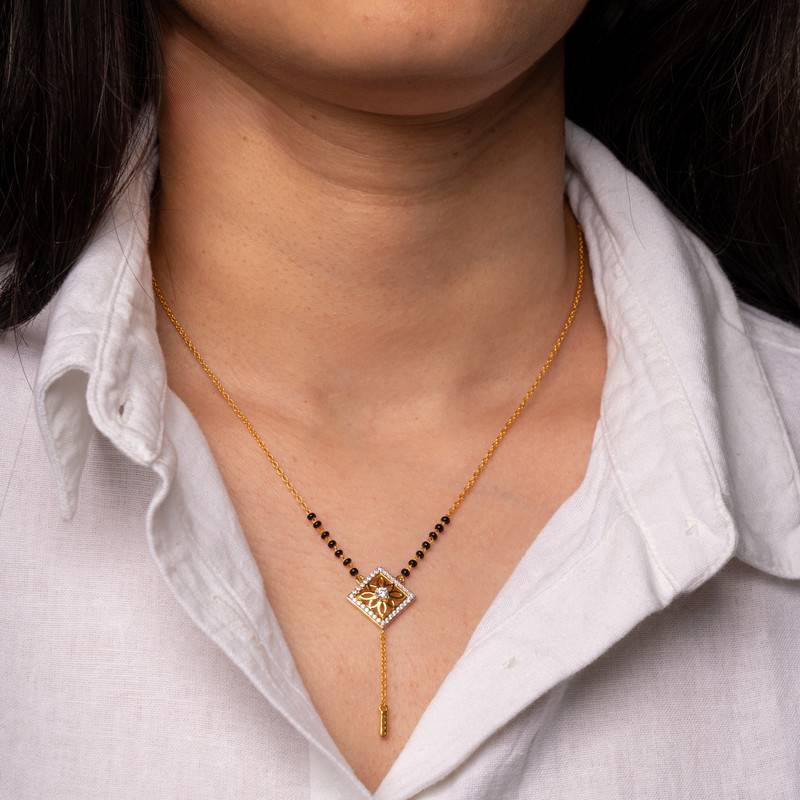 Growth Mangalsutra-18In-18K Gold Vermeil Sterling Silver : TSMA-GRO-18G-14026