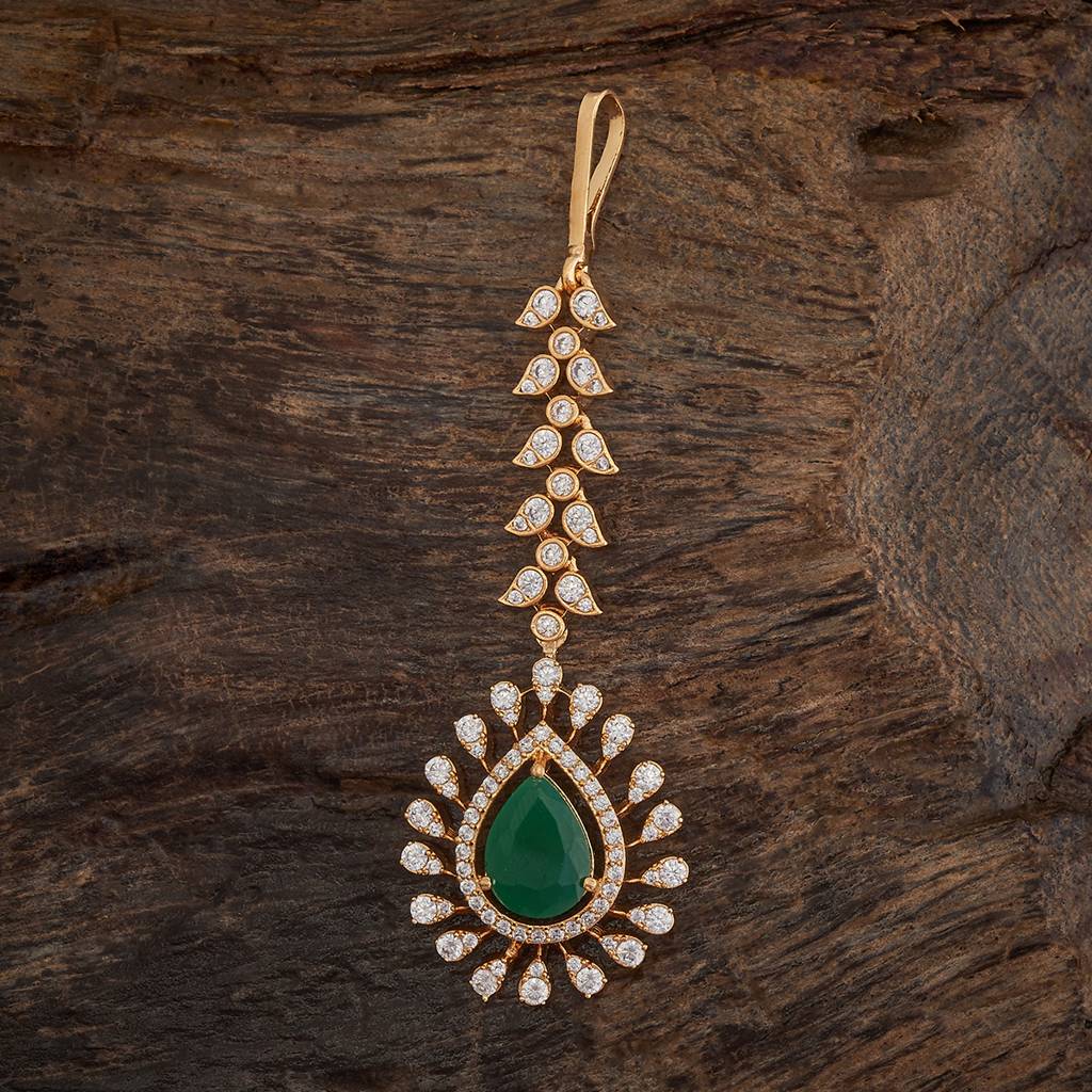 Kushal'S Fashion Jewellery Plated Party Zircon Maang Tikka-175791 : 421420