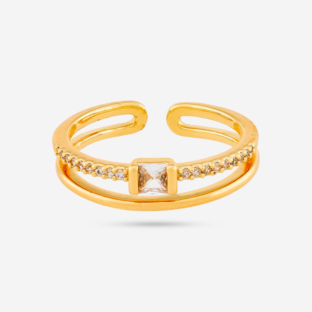 Kushal'S Fashion Jewellery -Plated Party Trendy Zircon Finger Ring -192420 : 455129