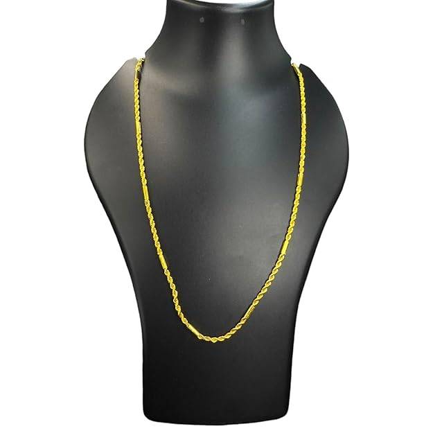 Fashion Jewelry Neck Chain For Men & Women: Gold Plated Modern & Timeless Elegance Necklace Chain | Perfe : OSAK008-IGCHAIN