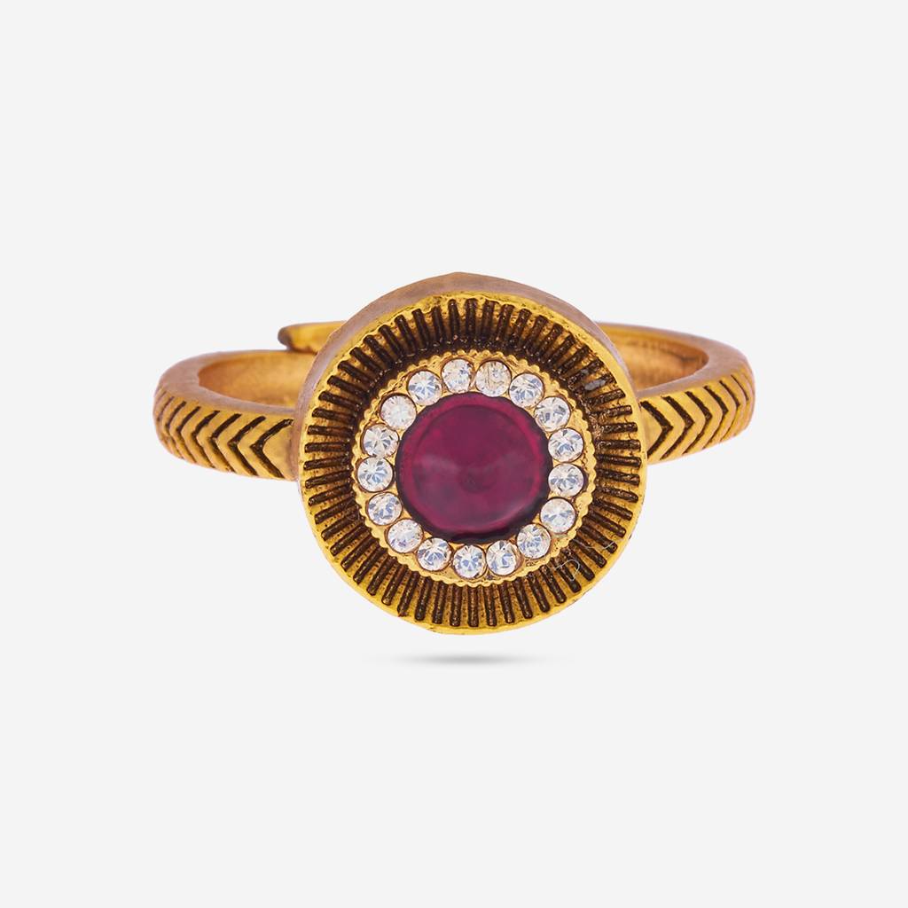 Kushal'S Fashion Jewellery -Plated Ethnic Antique Finger Ring -184955 : 441572
