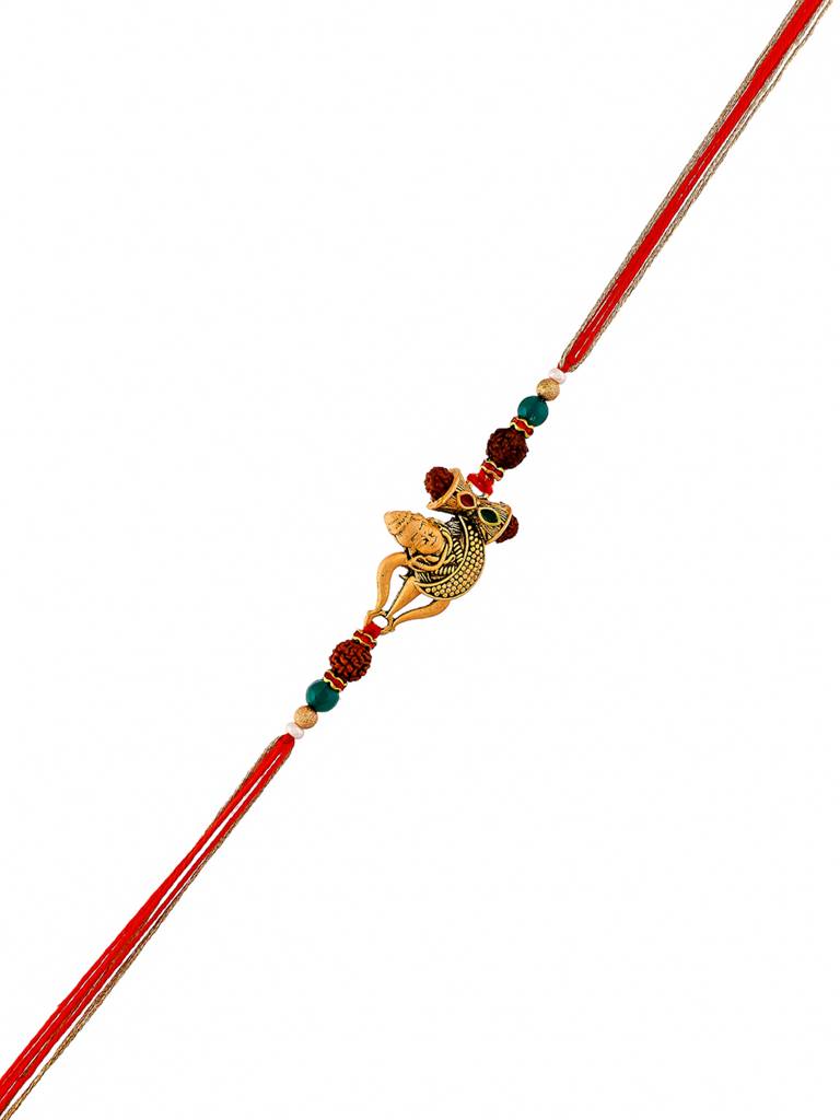 Men'S Lord Shiva Motif Thread Rakhi For Brother : 8905124524710