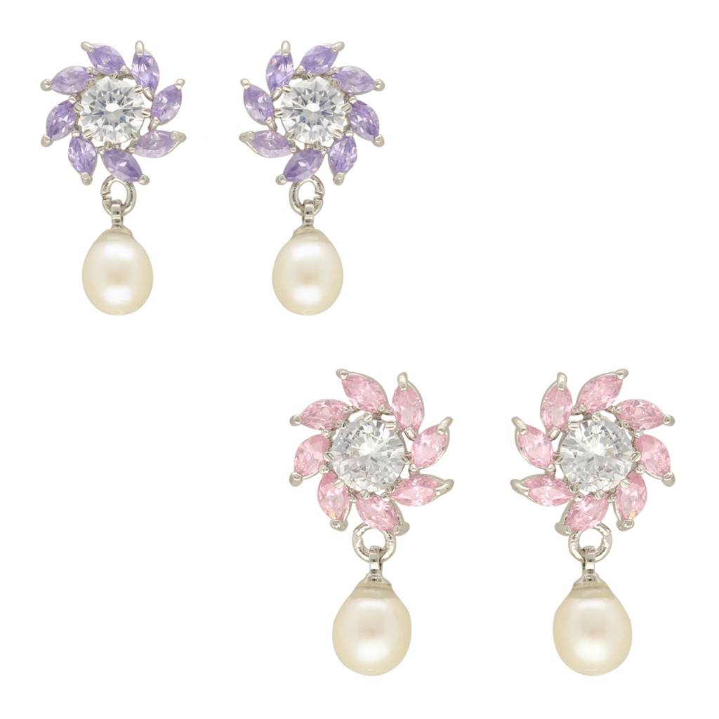 Zeba Combo Of 2 Pair Earrings : JPER-23-908