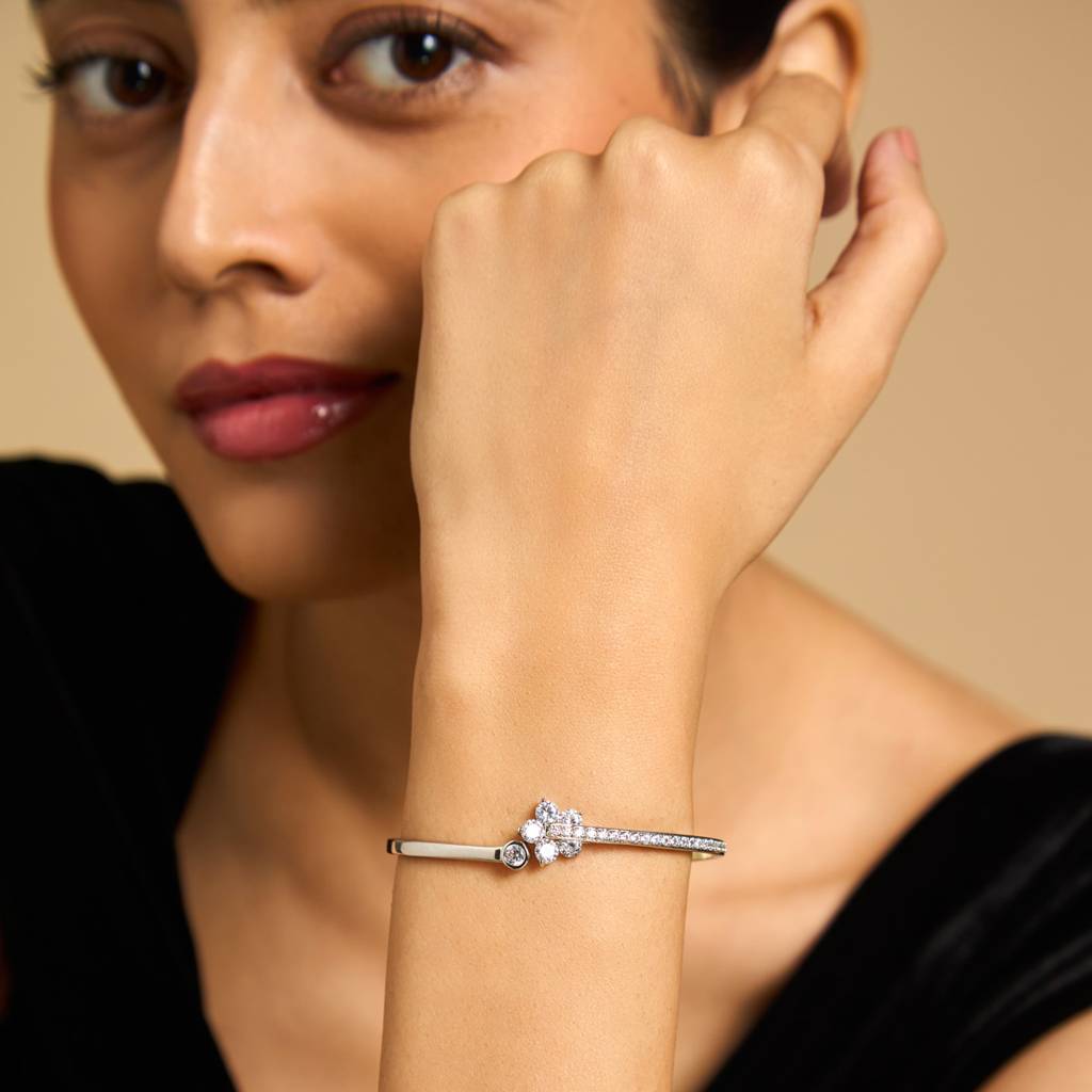 Kushal'S Fashion Jewellery Zircon Kada -171187 : 413497