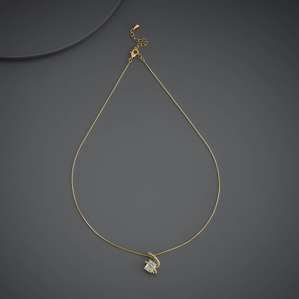 Kushal'S Fashion Jewellery  Plated Party Trendy Zircon Necklace-187032 : 445745