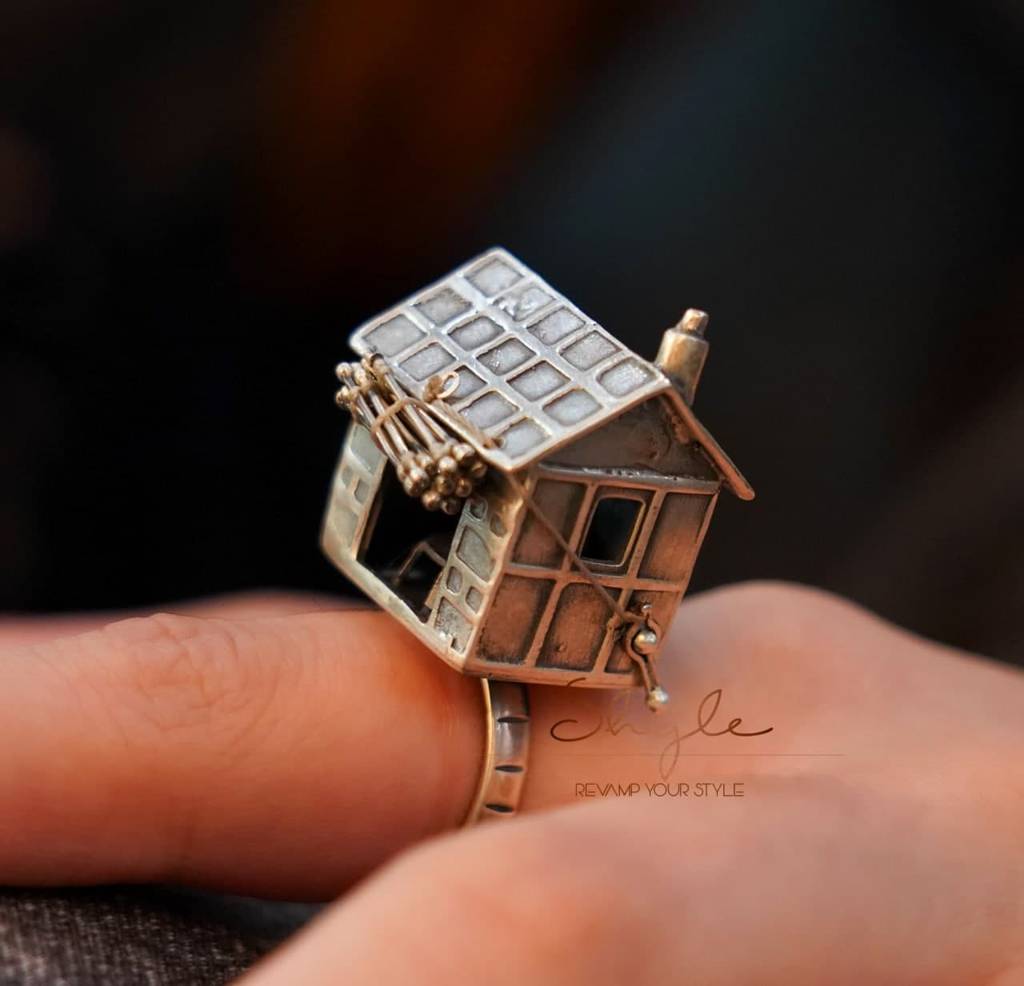 Qurbat Statement Vintage Inspired Hut Ring : SR2019