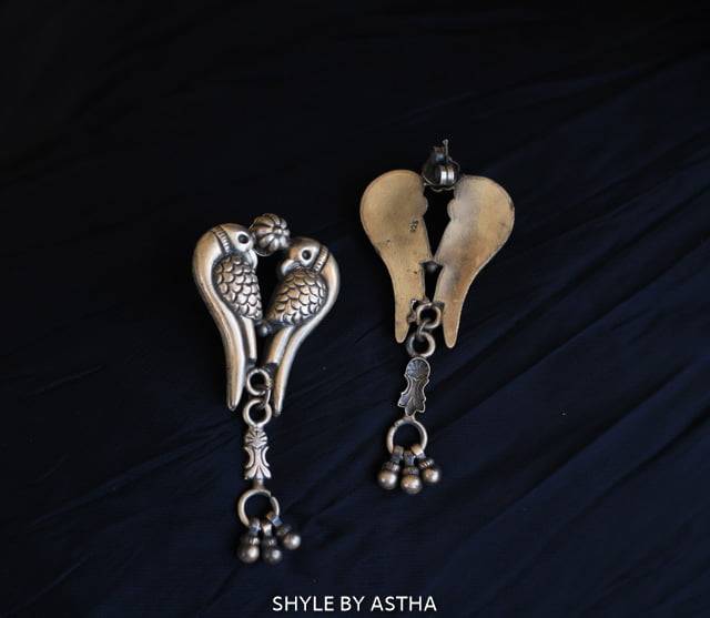 Mizoya Parrot Jugalbandi Earrings : SE10001-1