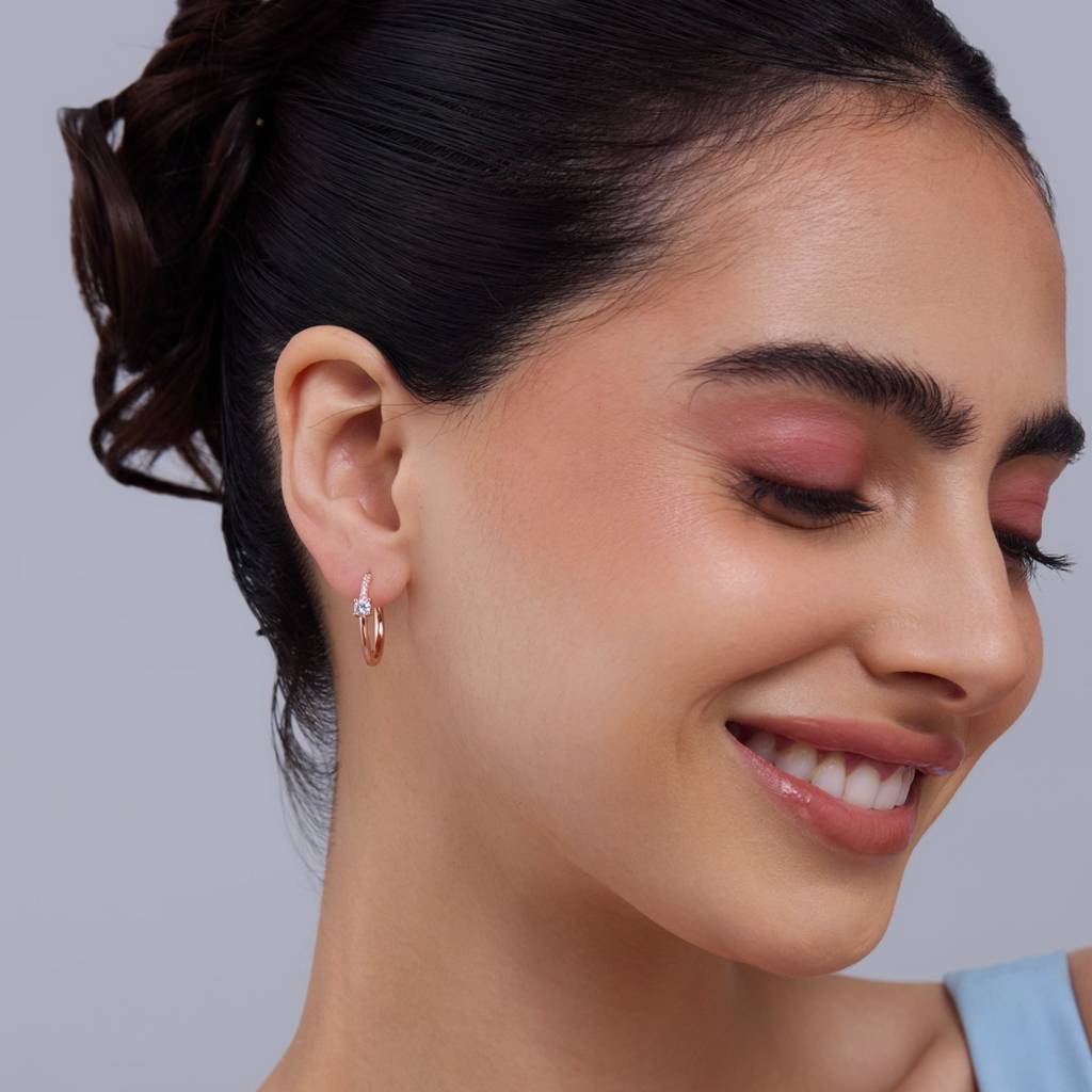 Kushal'S Fashion Jewellery -Plated Party 92.5 Sterling Silver Hoops & Huggies-180817 : 432276