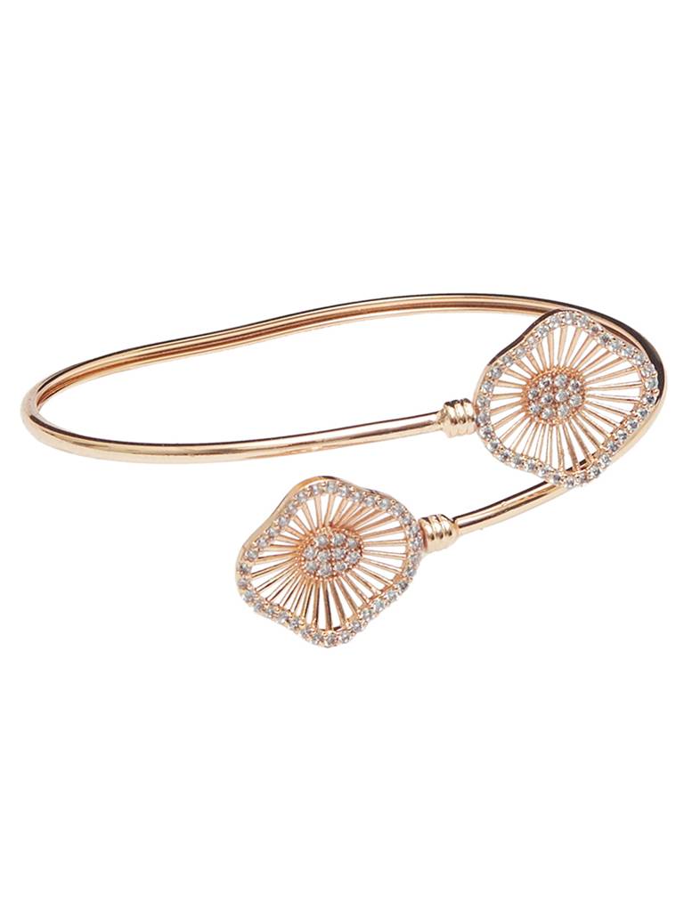 Rose Gold Finish Bracelet With Double Motifs From Elegance Collection : 8905124460575