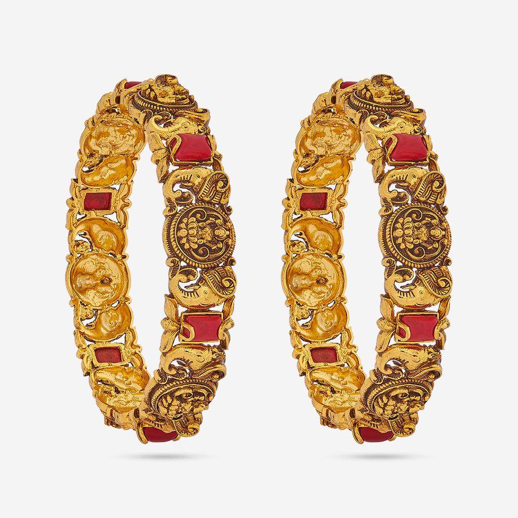 Coral  Ethnic Antique Bangle-185109 : 441961