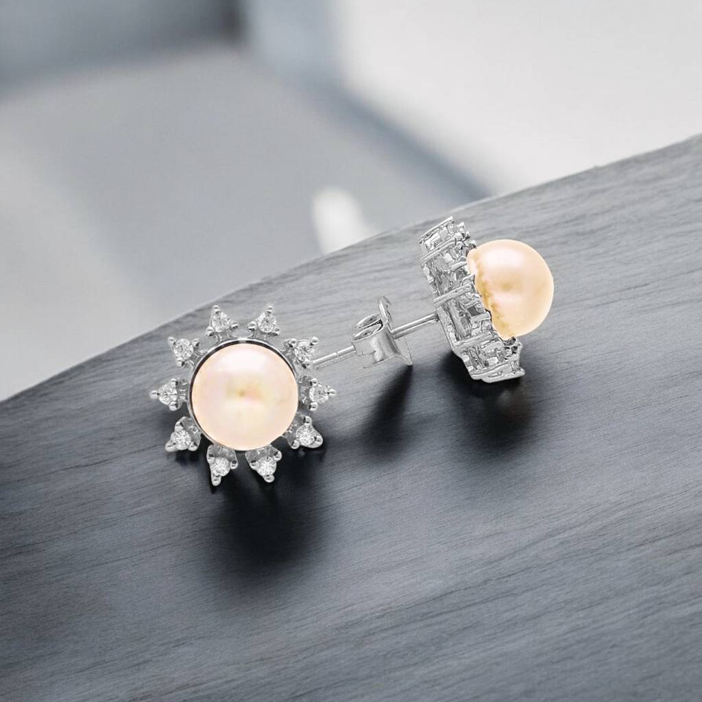 Kiara 925 Silver Stud Earrings : JPMAY-22-116