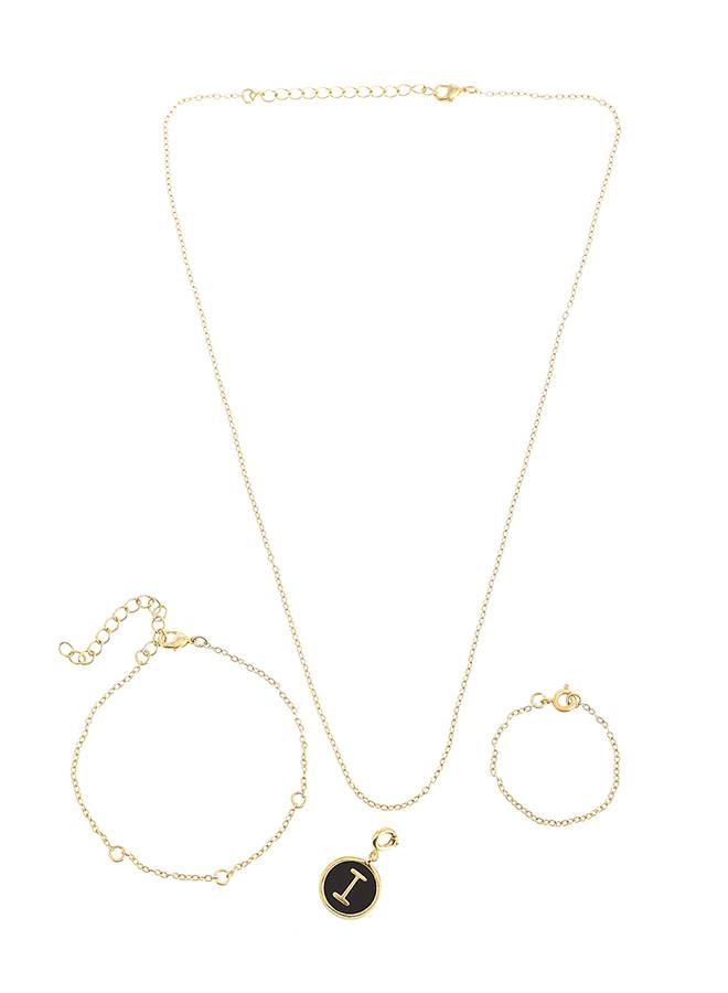 Valentine'S Day Collection Alphabet Black Enamel Charm : 8905124491548